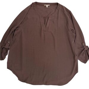 Maurices Chocolate Brown Blouse